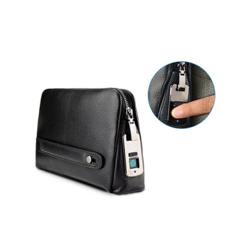 Aegis Anti-Theft Fingerprint Lock Leather Handbags by SEOR