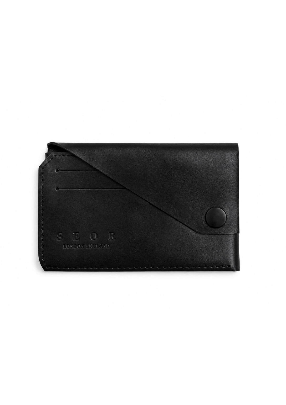 Origata Genuine Leather Front Pocket Wallet | Foldable | Stitchless | DIY | Genuine Leather Caviar BLACK