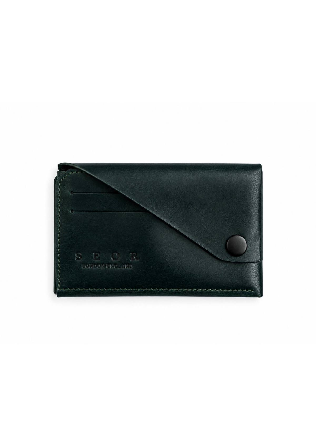 Origata Genuine Leather Front Pocket Wallet | Foldable | Stitchless | DIY | Genuine Leather |Emrald Green
